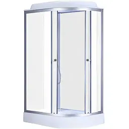 Душовий бокс без гідромасажу Mixxus Wave SB02-120x80x215-L-FB Satin з низьким піддоном MI6892, Хром матовый, Універсальна, матовий, хром матовий - мініатюра 3
