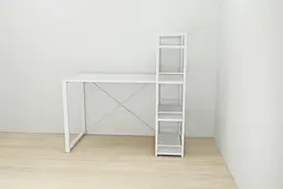 Письмовий стіл Ferrum-decor Серії Конект з етажеркою 75x120x60 білий ДСП Біле 16мм (FRD-104225) - мініатюра 6