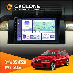 Штатна магнітола BMW X5 (E53) 1999-2006 Радіо модуль Cyclone C9-011 4x64, DSP Cyclone (НФ-00006938)
