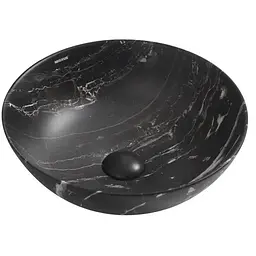 Умивальник накладний Mixxus Premium Ellipse-0106 marble 390x390x140 мм MP6533, Мармур