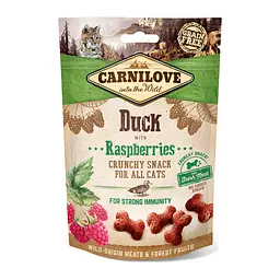 Ласощі для котів Carnilove Crunchy Snack з качкою і малиною 50 г (8595602527199)