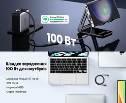 Кабель UGREEN US335 USB-C - USB-C кутовий 90° PD 100 Вт 2 м космічний сірий (70698) - мініатюра 9