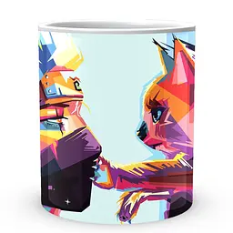 Кухоль GeekLand Наруто Naruto Какаші з кошеням NA.02.314 330 мл білий - мініатюра 2
