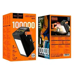 Універсальна мобільна батарея Hoco DB49 Action 22.5W fully compatible 100 000mAh чорний - мініатюра 2