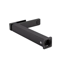 Змішувач для умивальника Qtap Gemini високий QTGEM269GMB45680 Gunmetal Black PVD Шліфований чорний хром - мініатюра 3