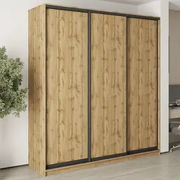 Шафа-купе тридверна MebelStar Комбо BG 3ДСП 220x45x240 см Дуб тахо (MBS-9572)