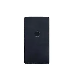 Шкіряний чохол для iPhone 12 Синій Crazy Horse - мініатюра 5