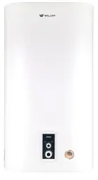 Водонагрівач Willer EVH80R Spring, 2000W, 80л, універсальний, мокрий ТЕН, 2 ТЕНи, плаский, механічне керування, 3 режими потужності, зовнішній терморегулятор, бак титанокварцова емаль, С, 95.5х53х31см