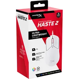 Мишка HyperX Pulsefire Haste 2 USB White (6N0A8AA) - мініатюра 11