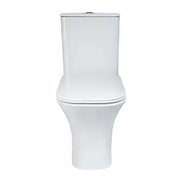 Унітаз-компакт Qtap Presto Quadro безободковий з сидінням Soft-close QT24221215AW, Білий - мініатюра 3