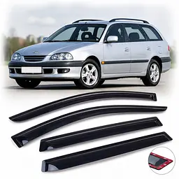 Дефлектори вікон ветровики для Toyota Avensis I (T220) 1997-2003 Скотч 3M (AMT23397)