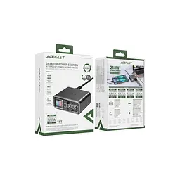 Зарядний пристрій Acefast 4xUSB 218 Вт (3xUSB-C + USB-A) GaN Z4 швидке заряджання (6974316282587) - мініатюра 9