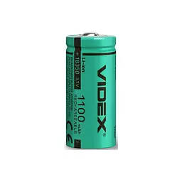 Акумулятор 18350 1100mAh bulk/1шт Videx (18350/1100/1B) - мініатюра 2