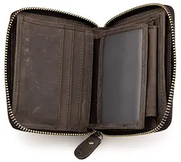 Чоловічий шкіряний гаманець Vintage 10х11,5 см acs0015368 - мініатюра 5