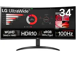 Монітор LG 34WR50QK-B