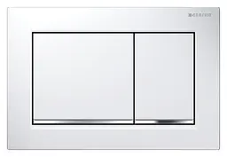 Клавіша змиву Geberit Omega30 білий хром 115.080.KJ.1, Білий