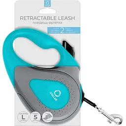 Повідець-рулетка для собак Collar, L, до 50 кг, 5 м, блакитний - мініатюра 2