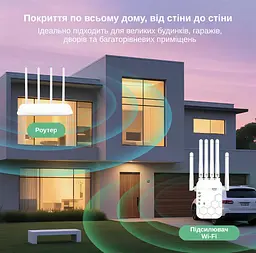 Ретранслятор-маршрутизатор XON ReLink X300R9 300Мбіт/с 2.4 ГГц Білий (BNRWSW021603W 4227) - мініатюра 6
