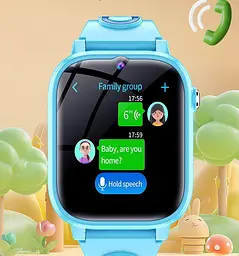 Дитячий смарт годинник Lemfo Y82 на Android з 4G SIM-картою, GPS, прослушкою, TikTok, YouTube, WhatsApp, камерою , пам’яттю 16 ГБ та IP67 Рожевий - мініатюра 9