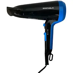 Фен для сушки волос Grunhelm GHD-580 мощный компактный 2 режима 2100 Вт черно-синий