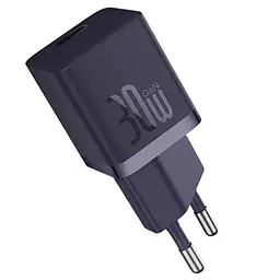 Зарядний адаптер блок Baseus GaN 5S Fast Charger 30 W P10162504523-00 фіолетовий - мініатюра 3