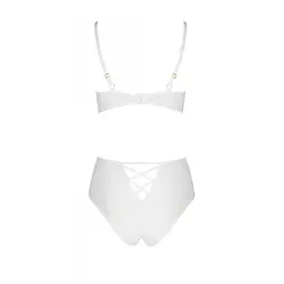 Еротичний комплект з малюнком Passion LOVELIA BIKINI S/M, white - мініатюра 4