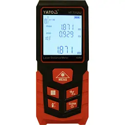 Лазерний далекомір Yato з LCD-дисплеєм 100 м (YT-731252) - мініатюра 7