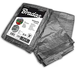 Тент високої міцності Bradas GRAY 200 г/м² 10 x 10 м PLG20010/10