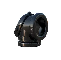 Ерекційне кільце Pipedream Fantasy C-Ringz Rock Hard Cock Pipe, 7 см (чорний) - мініатюра 4
