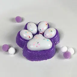 Сквіш антістрес UFT Squish Cat Paw Fluffy 6 Пухнаста лапка Purple - мініатюра 3