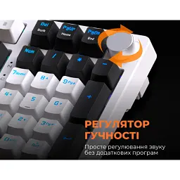 Клавіатура GamePro MK170W Red Switch White [121469] - мініатюра 7