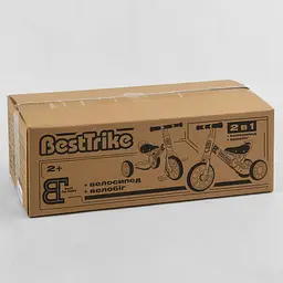 Трехколесный детский велосипед-велобег Best Trike 2в1 51x23x19 см синий 000231939 - мініатюра 3