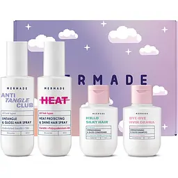 Комплекс Mermade Silky Shiny Hair: термозахист 150 мл + спрей 150 мл + шампунь 85 мл + кондиціонер 85 мл - мініатюра 2