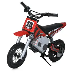 Мотоцикл мотор 24V250W 1 акум 24V7AH надувні колеса шкіра червоний (M 5776AL-3(24V))