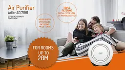 Очисник повітря Adler AD 7961, 45 W, продуктивність 150 м3/год - мініатюра 7