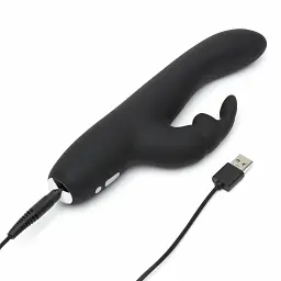 Вібратор-кролик Fifty Shades of Grey Greedy Girl Slimline 21.6 см чорний - мініатюра 5