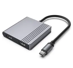 Хаб USB Gembird A-CM-COMBO3-04 Type-C to 2xHDMI 4K, USB 3.2