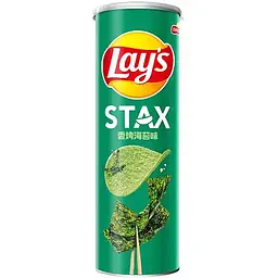 Чіпси Lay’s Stax Roasted Seaweed зі смаком норі 90 г