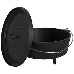 Казан з кришкою Bo-Camp Dutch Oven Cast Iron Black 31 см 5 л (DAS303290) - мініатюра 2