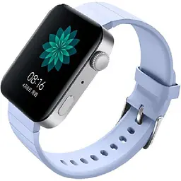Силіконовий ремінець BeCover для Xiaomi Mi Watch / Garmin Vivoactive 3S / 4S / Venu 2С / Canyon CNS-SW71SS / Mobvoi TicWatch C2 / Withings Activite Steel / Huawei Honor S1 Light Blue (704514) - мініатюра 2