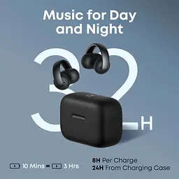 Навушники SoundСore AeroClip Black Anker teh0021273 - мініатюра 5