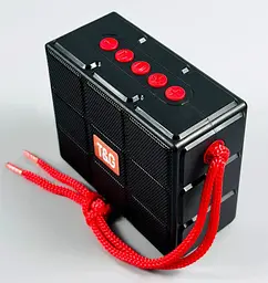 Портативна бездротова Bluetooth колонка T&G TG-311 з потужним звучанням LED-підсвічуванням та ремінцем для перенесення Чорний - мініатюра 2