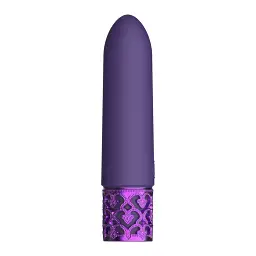 Міні-вібратор Royal Gems Imperial, 10 см (фіолетовий)