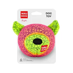 Іграшка для собак Waudog Fun Ведмідь Ш 12 см Д 11 см рожева