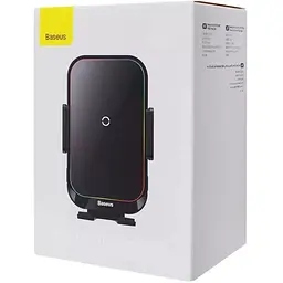 Тримач в автомобіль Baseus Halo Electric 15W з бездротовою зарядкою - мініатюра 2