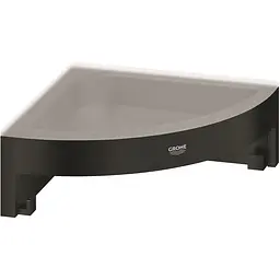 Полиця для душу кутова з утримувачем Grohe QuickFix Start Cube 411062430, Чорний матовий