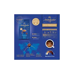 Кава Ambassador Premium В зернах 1 кг (8720254065083) - мініатюра 3