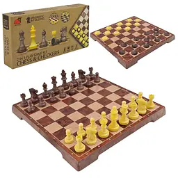 Набір настільних ігор Bambi Магнітні шахи шашки 2 в 1 2258 24х24х25 см - мініатюра 6