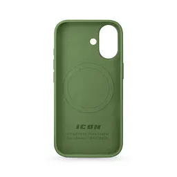 Силиконовый чехол с MagSafe для Apple iPhone 17, ICON2 MagCase, зеленый, противоударный, панель с мягкой подкладкой, защита всего корпуса, поддержка беспроводной зарядки, совместим с защитными стеклами и пленками, ArmorStandart (ARM89580) - мініатюра 2