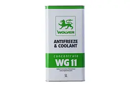 Антифриз WOLVER Antifreeze Concentrate G11 концентрат -80 ° C зелений 5л